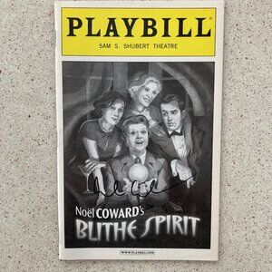 Rupert Everett Only) Signed Playbill Blithe Spirit Angela Lansbury Broadway 2009
